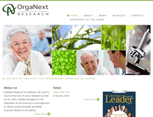 Tablet Screenshot of organext.com